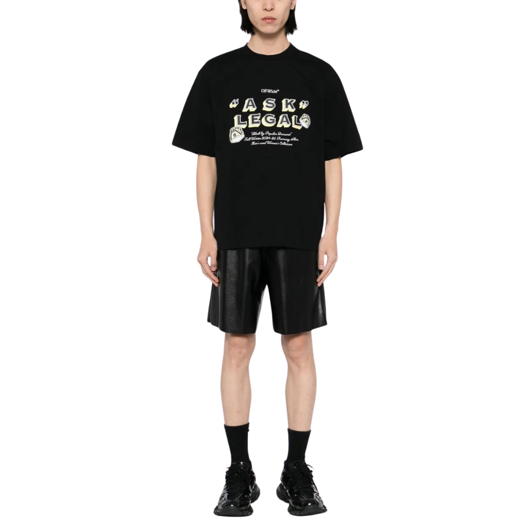 OFF-WHITE Ask legal skate T-shirt