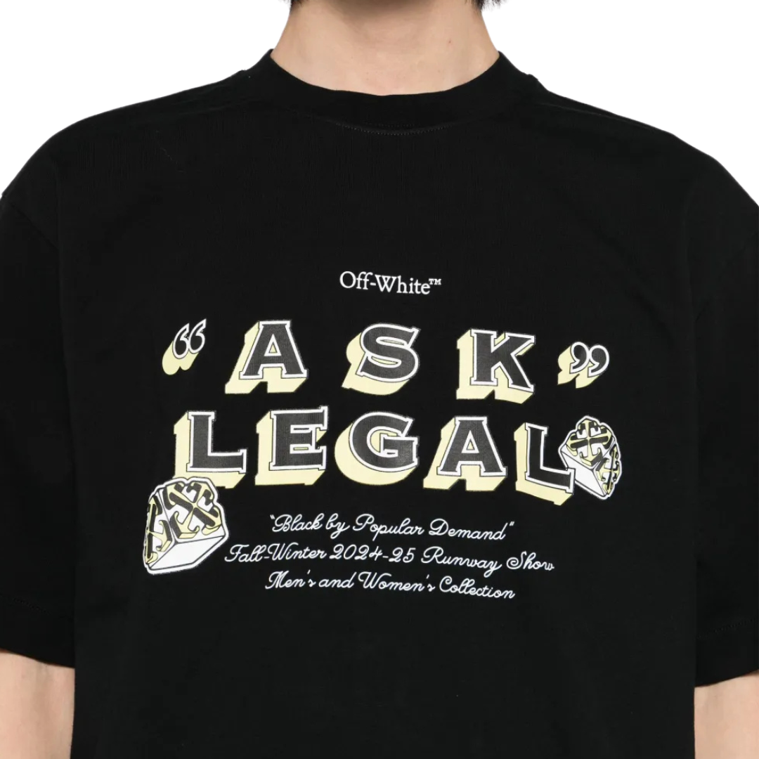 OFF-WHITE Ask legal skate T-shirt