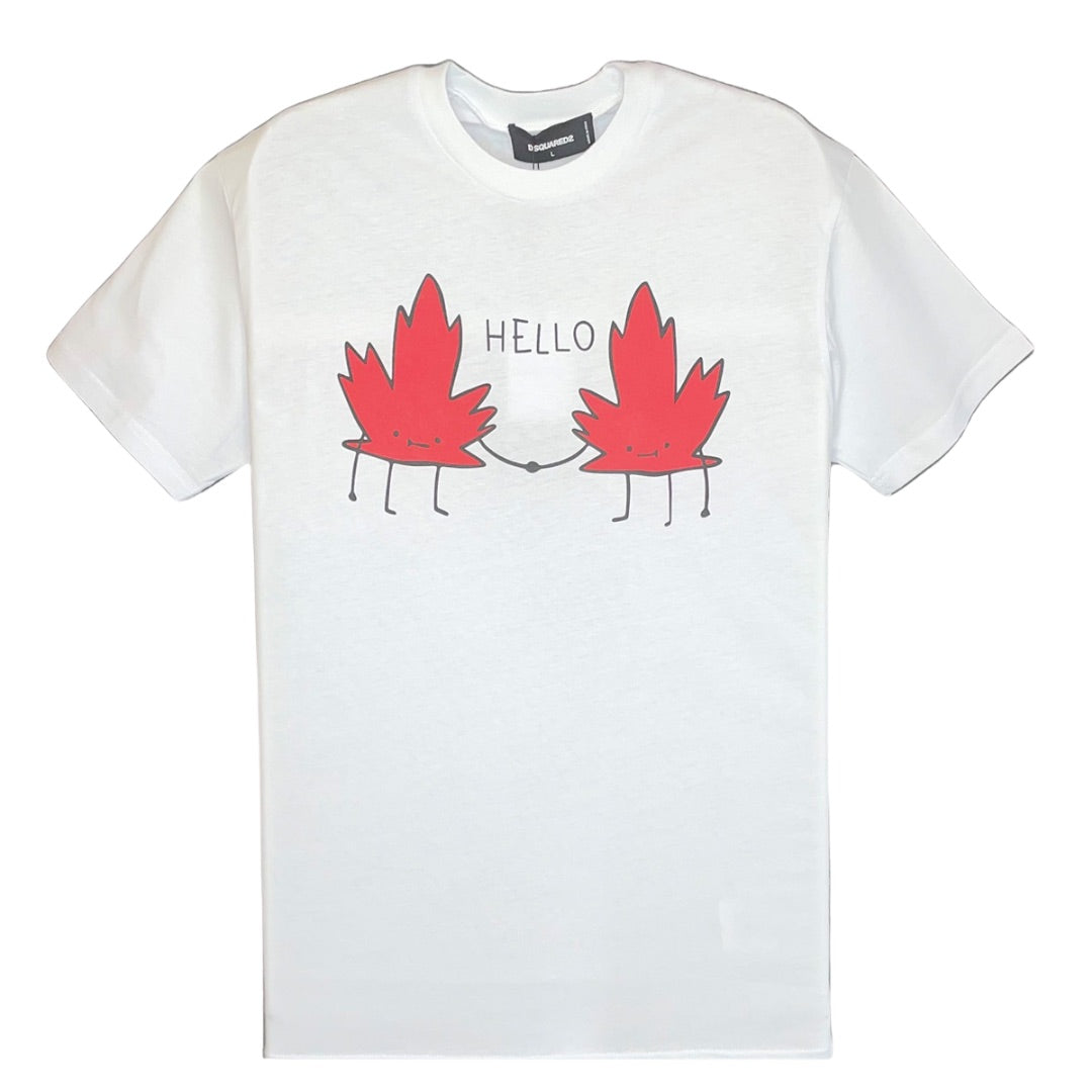 DSQ Hello Leaves Cooles T-Shirt