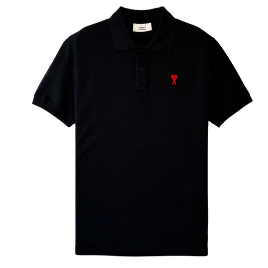 AMI Simple black polo