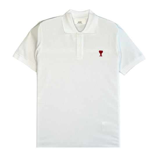 AMI simple white polo