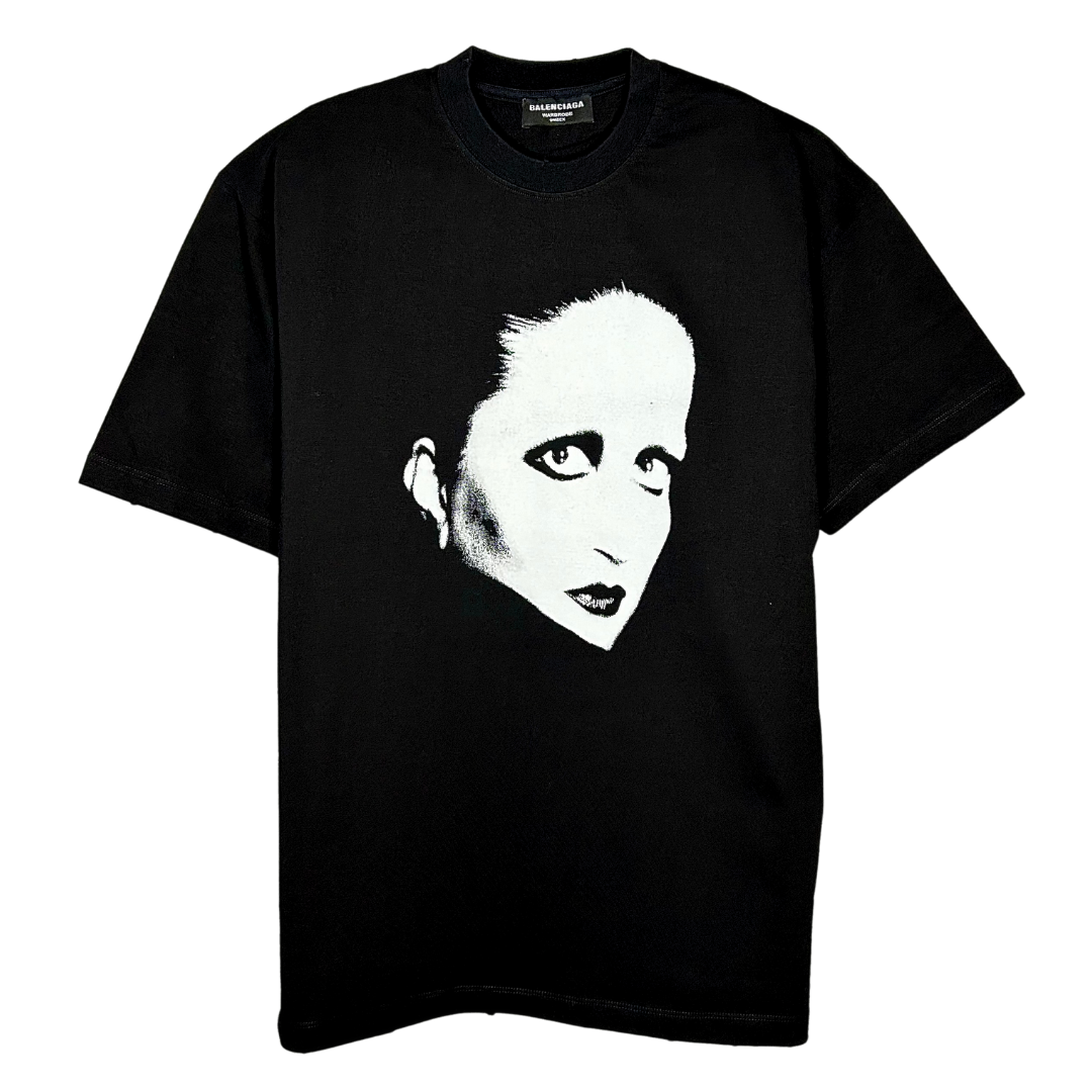 BALENCIAGA Mina Series T-shirt Oversized in Black/white