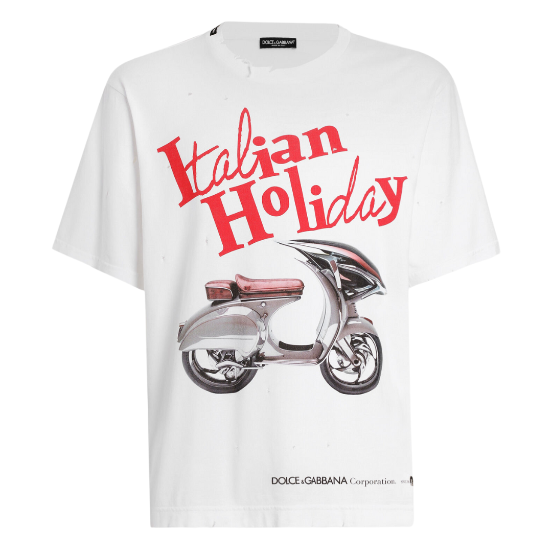 DG Cotton T-shirt with Vespa print